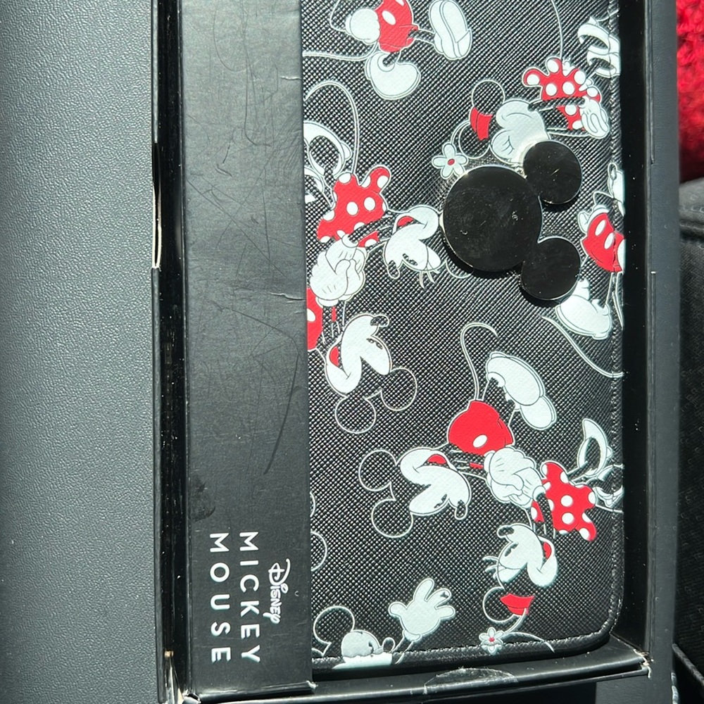 Mickey Mouse and Minnie long Wallet NWT